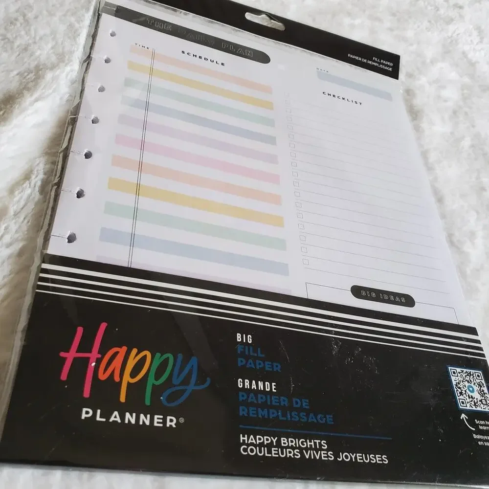 The Happy Planner Big Fill Paper Happy Brights